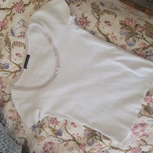 Brandy melville lace trim top